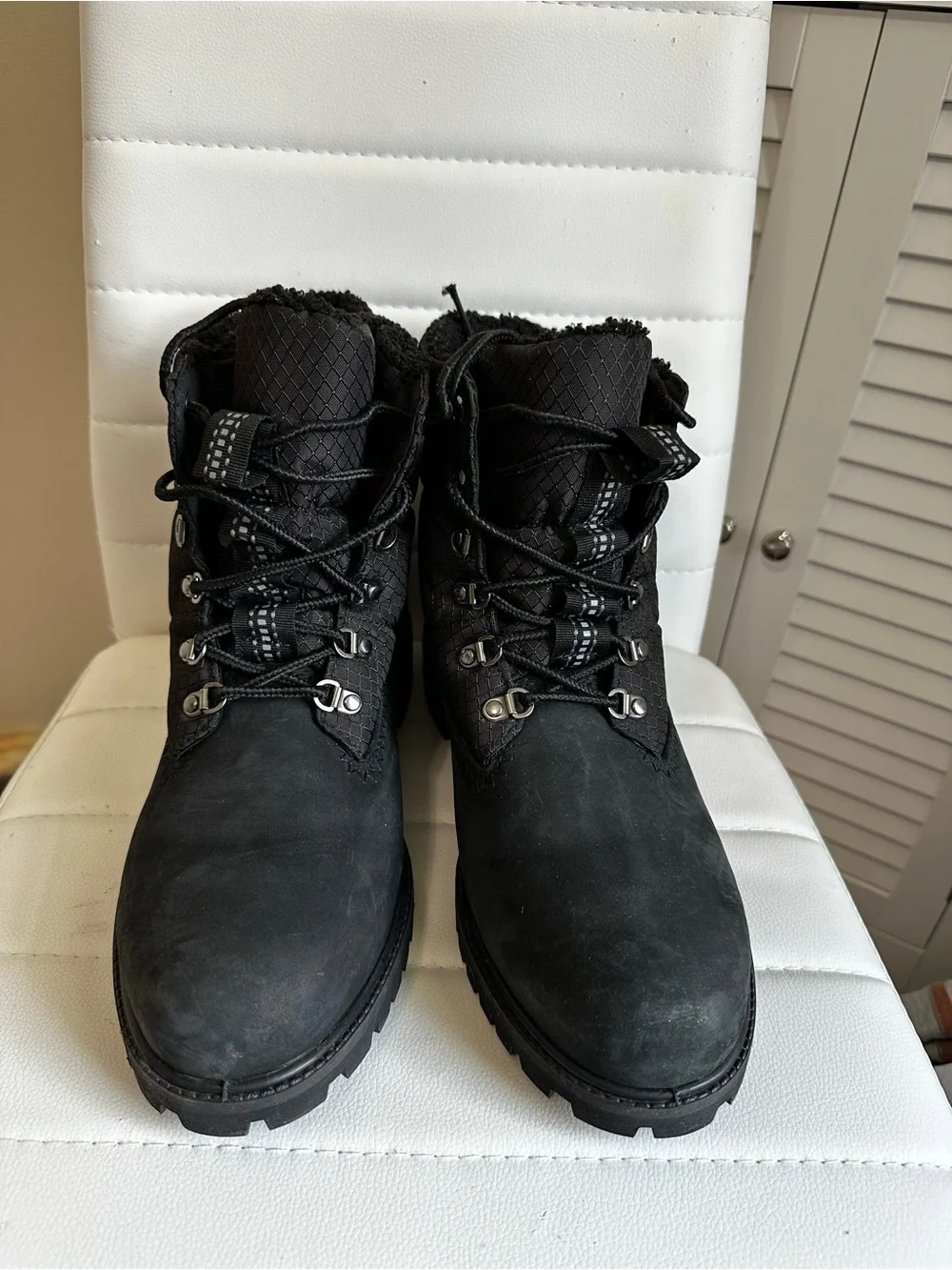 Timberland Heritage Puffer Warm-Lined Black Winter Boots Men's